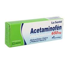 ACETAMINOFEN 650MG TAB X 10 (LA SANTE)